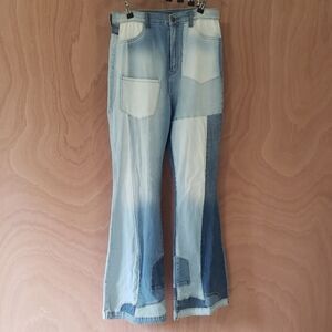 Fashion Nova Flare Block Color Jeans